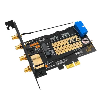 M. 2 Wifi Moduli PCIE X1 / USB 3.0 Paplašināšanas Karti 4 Antenas NANO SIM Slots NGFF B Taustiņu 30x42/52 3G 4G 5G M2 Bezvadu Modulis