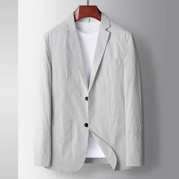 M-vasaras plānas vīriešu septiņu punktu piedurknēm tērps atbilstu jauniešu atpūtas uzvalks jaka Britu biznesa formāts