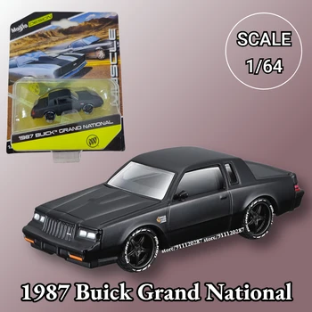 Maisto 1/64 Miniatūra Automašīnas Modeli 1987 Buick Grand National Mēroga Vintage Transportlīdzekļa Mākslas Lējumiem Reprodukcija Kolekcijas Rotaļlietas