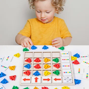 Mazulis Montessori Rotaļlietas Jutos & Koka Zivju Krāsu & Virzienā Atzīšanu Rotaļlietas Bērniem Agrīnās Mācīšanās Staigāt Izlūkošanas Attīstīt