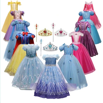 Meitenes Encanto Cosplay Princeses Kostīms Bērniem No 4-10 Gadiem Halloween Karnevāla Puse Fancy Dress Up Bērnu Apģērbu Noslēpt