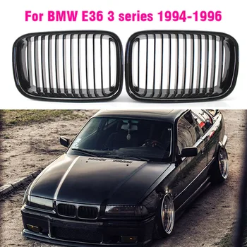 Melnās Restes ABS Priekšā Nomaiņa Pārsegs Nieres Grils BMW E36 1994 1995 1996 318i 323i 320i 325i 328i