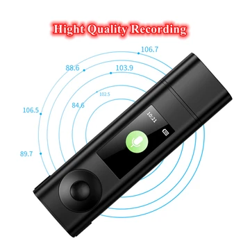 Mini Digitālo U Diska Audio Diktofonu USB HD LCD Diktofons 35hrs Ierakstīšanas Laiks Portatīvo Audio Ierakstītājs Atbalsta SD TF Kartes
