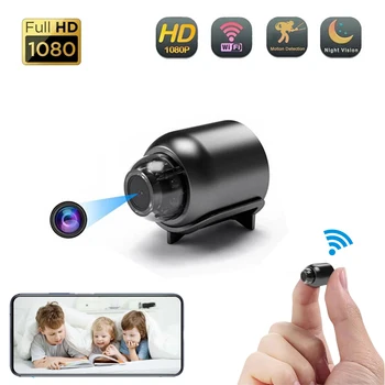 Mini Kamera, Full HD 1080P Bezvadu Wifi IS Nakts Redzamības Videokameru Mājas Drošības Novērošanas IP Cam Monitora Video Ieraksti