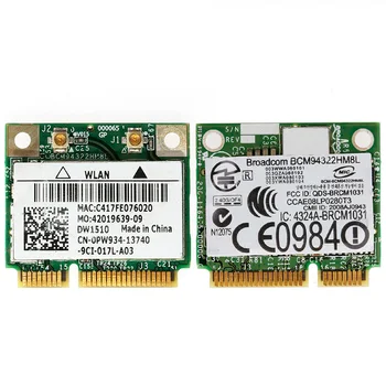 Mini PCI-E BCM94322HM8L DW1510 Dual Band 300M Wireless Karti DELL E5500 E4200