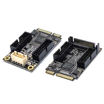 Mini PCIe Duālais 19-Pin Priekšējā Paneļa Converter - Micro 4Pin/ Jauda