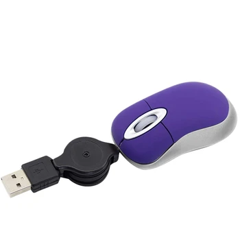 Mini USB Vadu Peli Bagāžnieka Tiny Mazo Peli 1600 DPI Optisko Kompakts Ceļojumu Pelēm Par Windows 98, 2000, XP, Vista Versija