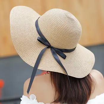 Moderns Pludmales Cepure Lady Sieviešu Cepure Tīrtoņa Krāsu Korejiešu Stilā, Anti Saules Cepuri Visas Spēles