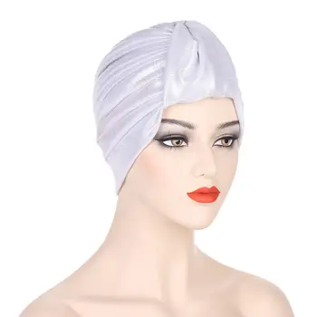 Musulmaņu Sievietes Turban Cieta Rieva Cepuri Vēža, Chemo Beanies Cepures Cepures Headwrap Pārklājumu Matu Aksesuāri
