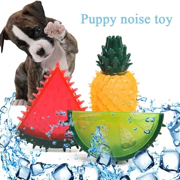 Mājdzīvnieku Preces, Suņu Zobu Slīpēšanas Rotaļlietas, Ūdens Iesmidzināšana Rotaļlietas Pet Dzesēšanas Košļāt Rotaļlietas Augļu Formas Bite Izturīgs Foršs Suns Dzesēšanas Rotaļlietas