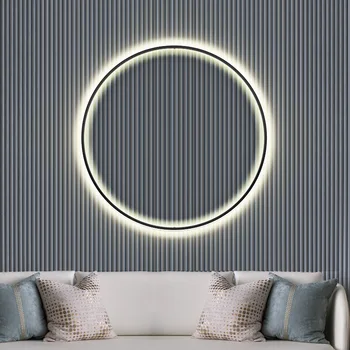 Mūsdienu LED Dekoru, Sienas Lampas Minimālisma Apļveida Sienas Gaismas Dzīvojamā Istaba Fona Guļamistaba Paneļi Interjera Dekoratīvā Apgaismojuma
