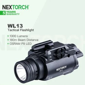 Nextorch WL13 1300 Lumeni Ultra-Spilgti Taktiskais Lukturītis, Daudzfunkcionālo Slēdzi, savienojams ar MIL-STD-1913 un Glock-stila Sliedes