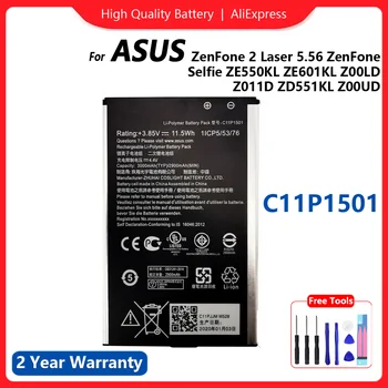 Oriģinālā Akumulatora C11P1501 Par Asus ZenFone 2 Lāzera 5.5