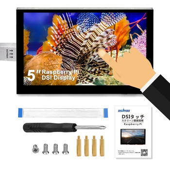 OSOYOO 5 Collu TFT Capacitive Touch Ekrāns DSI Savienotājs LCD Displeja Monitors 800x480 Izšķirtspēju Aveņu Pi 4 2 3 3B+