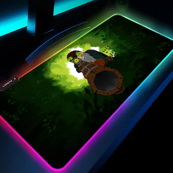 Pad Peli LED Xxl Paklāja Datora Galds Pad Paklājiņš Spēlētājs RGB Peles Paklāji Galda Paklājiņš Dota2 Ūdensizturīgs neslīdoša Gaismas Peles Paliktņi