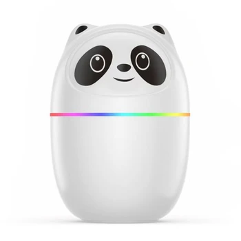 Pandas Gaisa gaisa mitrinātāju, Gudrs 220Ml Aromātu, Ēterisko Eļļu Difuzoru USB Fogger Migla Veidotājs ar Krāsains Nakts Gaisma