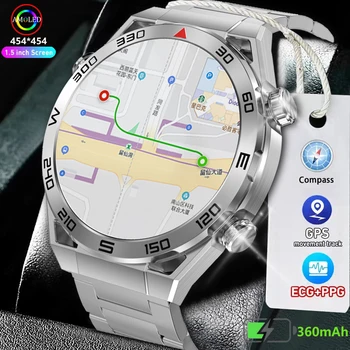 Par Huawei Skatīties Ultimate Jaunu Smart Skatīties Vīrieši NFC EKG+PPG Bluetooth Zvanu GPS Motion Tracker Kompass Aproce Biznesa Smartwatch