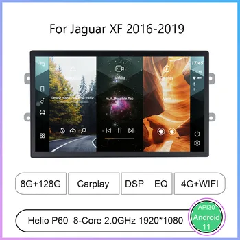Par Jaguar XF 2016-2019 1920*1080 Izšķirtspēju Helio P60 Octa-core 8+128gb Auto Navigācijas CarPlay Auto Radio Multimediju Video