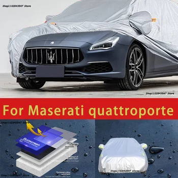 Par Maserati quattroporte Āra Aizsardzības Pilnu Automašīnas Sedz Sniega sega, Saulessargs Ūdensizturīgs nepievelk putekļus Ārpuse Auto piederumi
