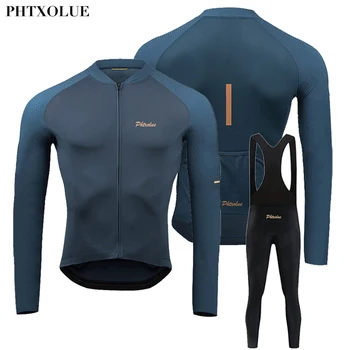 Phtxolue 2023 Garām Piedurknēm Velo Komplekts Vīriešu Velosipēds Apģērbu Elpojošs Rudens Kalnu Velosipēdu Svīteri Drēbes Maillot Ropa Ciclismo