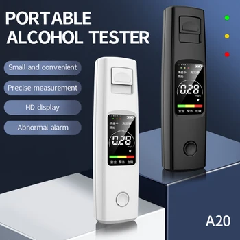Portatīvo Alkohola Testeris Jutība elpas analizatoru Tester Ar HD Displeja Tips-C Uzlādes 200mAh Akumulatora Alkohola Noteikšanas Daļas