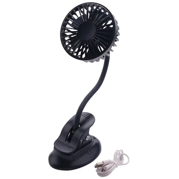 Pārnēsājams Mini Clip Sport Fan,3 Ātrumu Iestatījumi,Elastīgu Bendable Usb Lādējamu Akumulatoru Darbināmas Kluss, Rakstāmgalds, Ventilators, Lai Mājās