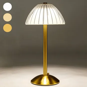 Retro Bārā Galda Lampa Touch Dimming LED Galda Lampa Uzlādējamais Bezvadu Nakts Gaisma Kafijas/Viesnīcu/Restorānu/Guļamistaba Apgaismojums