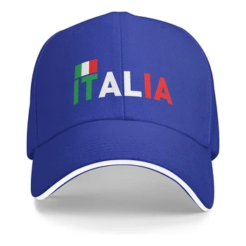 RĪKU Joslā itālijas Karogu Unisex Beisbola cepure Der Vīriešiem Sievietēm Regulējams Tētis Cepuri Sandwich Bill Klp