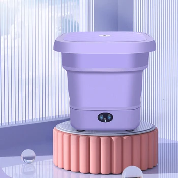 Sadzīves Locīšanas Uzglabāšanas Mini Veļas mazgājamā Mašīna Automātiska Baby Bērnu Kopmītnē Mikro Dehidratācija Žāvēšana Veļas Mašīna 2022