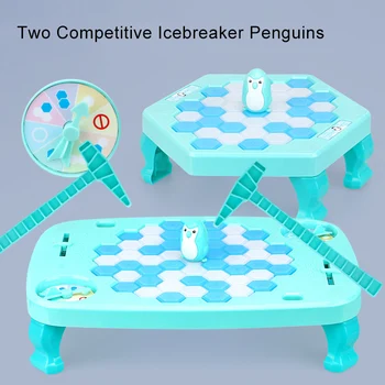 Saglabāt Penguin Pauze Ledus Pingvīns Rotaļu Grupa Krājumi Fun Rotaļlietas, Spēles par Kazlēnu, briquer pingouin Bērnu Sitamie Rotaļlietas