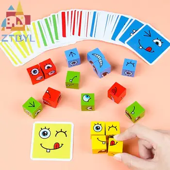 Sejas mainās Cube Spēle Rotaļlieta Montessori Vārda Puzzle Celtniecības Bloki Rotaļlietas Agrīnās Mācīšanās Izglītības Spēles Rotaļlietas Bērniem