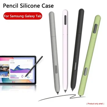 Silikona Pen Case for samsung Galaxy Tab S6 S7 Lite Cute Karikatūra Planšetdatoru Tab S6lite Zīmuļa Vāciņš aizsardzības gadījumā piedurknēm