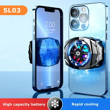 SL03 ABS Mobilo Telefonu Magnētisko Pusvadītāju Spēle Dzesētāja PUBG Dzesēšanas Ventilators, Radiators, par IPhone IOS Android Spēļu Piederumi