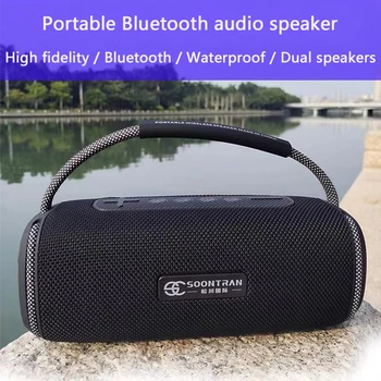 Smart Portatīvā Bluetooth Skaļrunis Surround Sound Box Ūdensizturīgs Spēcīgs Bluetooth Skaļruņi Gaismas LED Outwear Izmantot