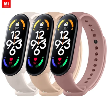 Sporta Watchband par Xiaomi Mi Grupa 7-NFC aproce silikona rokas Miband7/6 Nomaiņa pulsera correa par mi grupa 7 6 3 4 5 siksna