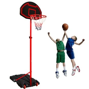 SUGIFT Basketbola Stīpas & Mērķis 5.2 Pēdām. - 7 Pēdas. Augstuma Regulēšana Portatīvo Basketbola Stīpas Sistēmas, Melns