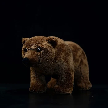 Sākotnējā Gudrs Pildījumu Ursus Arctos Plīša Rotaļlieta Reāli Mīksta Modelēšanas Grizli Lāču Lelle Dabīgas Dzīvnieku Modelis, Bērniem, Dāvanu