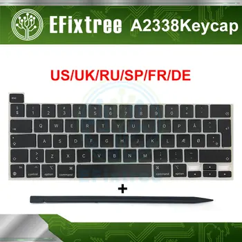 Sākotnējā Latop A2338 Keycap galvenie Klp Tastatūras krievijas RU ASV, LIELBRITĀNIJAS, francijas, spānijas, vācijas, itālijas Apple Macbook Pro Retina 13