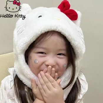 Sākotnējā Patiesu Sanrio Bērniem Cepures Gudrs Hello Kitty Multfilmas Plīša Dzīvnieku Cepure Kawaii Gudrs KT Kaķis Rotaļlietas Ziemassvētku un Dzimšanas dienas Dāvana