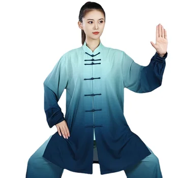 Tai Chi Formas Tērpu Ušu Kung Fu Uzvalks Tradicionālo Ķīniešu Apģērbu Kungfu Vienotu Fall Winter Cīņas Mākslas Wing Chun Uzvalks V3058