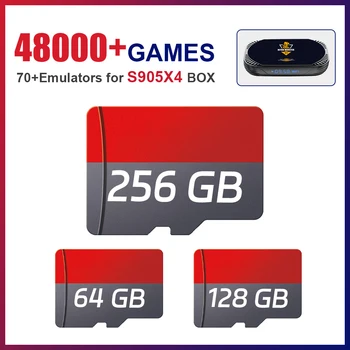 TF/Spēles Karti 70+Emulatori ar 48,000+ Spēles PSP/PS1/NDS/N64/DC/SS/MAME par Retro videospēļu Konsole Spēli/TV KASTES/HK1 RBOX X4