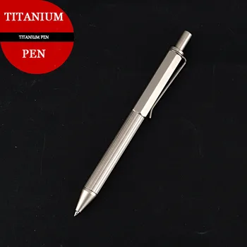 Titāna Sakausējuma Taktiskās Pildspalvu Rakstīt ar Pildspalvu, Biznesa Birojs Kabatas Pildspalvu EDC Iekārtas, Metāla Lodīšu Pildspalvu