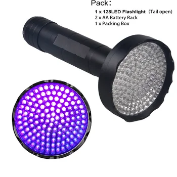 TMWT 128 UV LED Black Gaismas Lukturīti 395nm Ultravioleto Blacklight Lāpu Detektors Scorpion medību，Suņu Urīna un Gulta Kļūdu