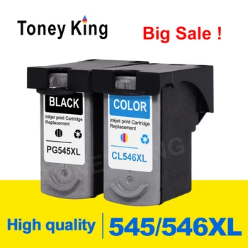 Toney Karalis Canon PG-545 CL-546 545XL 546XL Black & Tri-Color Tintes Kārtridžs PG545 Pixma IP2800 IP2850 MG2400 MG2450 MG2540
