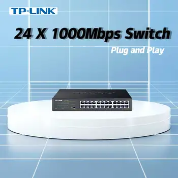 TP-LINK 24GE Gigabit Tīkla IP Kameras 24-port Switch 1000M Tīkla Kabeli, LAN Sadalītāja Ethernet CENTRMEZGLS VLAN Atbalstu TL-SG1024DT