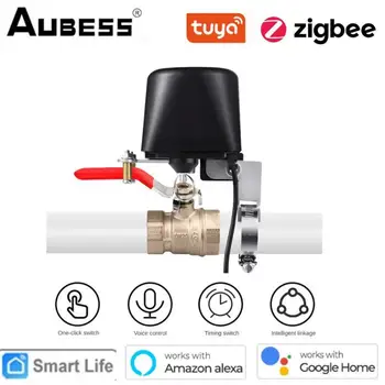 Tuya Zigbee Smart Vārstu Manipulatoru Gāzes Ūdens Smart Dzīves Tālvadības pulti Laika Darbu ar Alexa, Google Home Smart Home