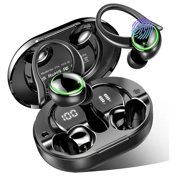 TWS Sporta Earbuds Bluetooth 5.3 HIFI Bass Bezvadu Austiņas LED Touch brīvroku Austiņas Trokšņa Slāpēšanas Ūdensizturīgs Austiņas
