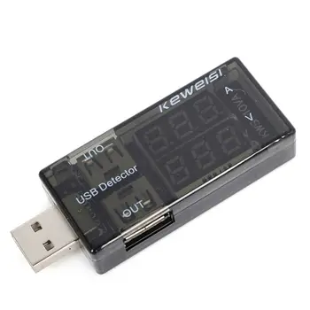 USB Pašreizējo Uzlādes Detektors ar Dubulto Rindu USB Mobilo Strāvas un Voltmetrs Testeris