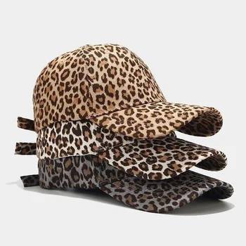 Vasaras Āra Saules Cepure Leopards Drukāt Rock Beisbola Cepurītes Sporta Deju Grupa Snapback Cepures Saule Hip-Hop Regulējamu Cepures Klāt