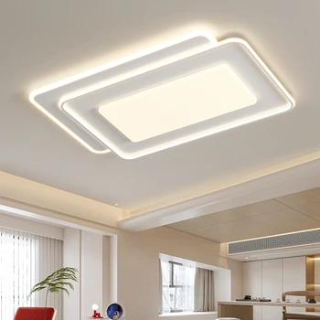 Vienkāršas Taisnstūra LED Griestu Lampas Izmanto Ēdamistaba, Guļamistaba, Virtuve Melnais Zelts un Balts salona Apgaismojums, Dekorēšana